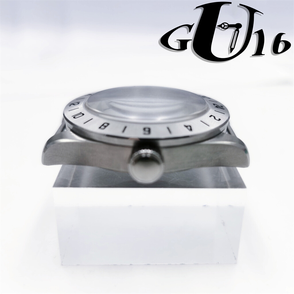 39mm NH35 Domed Watch Case Silver fit NH36 NH34 ETA2824 PT5000 movement
