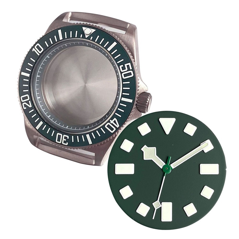 42mm Titanium 20ATM Sapphire Glass Watch Case Set Fit NH35 NH36 ETA2824 Movement