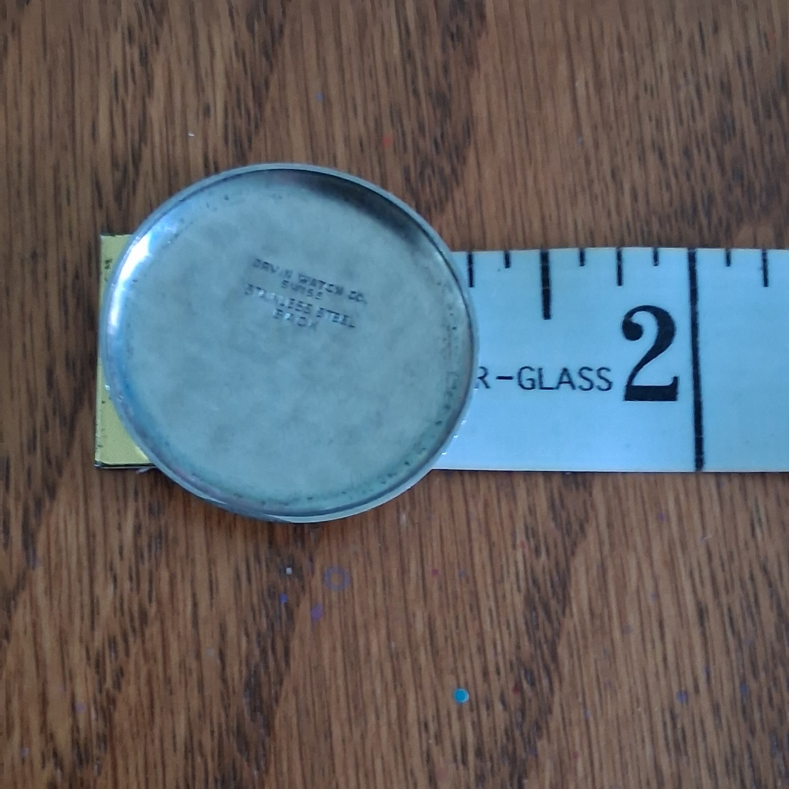 VTG Orvin Swiss Made Watch Case Back – Stainless Steel – 1950s/60s – 31mm/1.25″