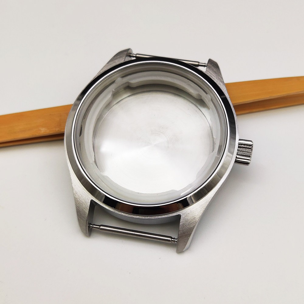 40mm Pilot Stainless Watch Case Mineral Glass for Nh35 Nh36 Movement 33.5mm Dial
