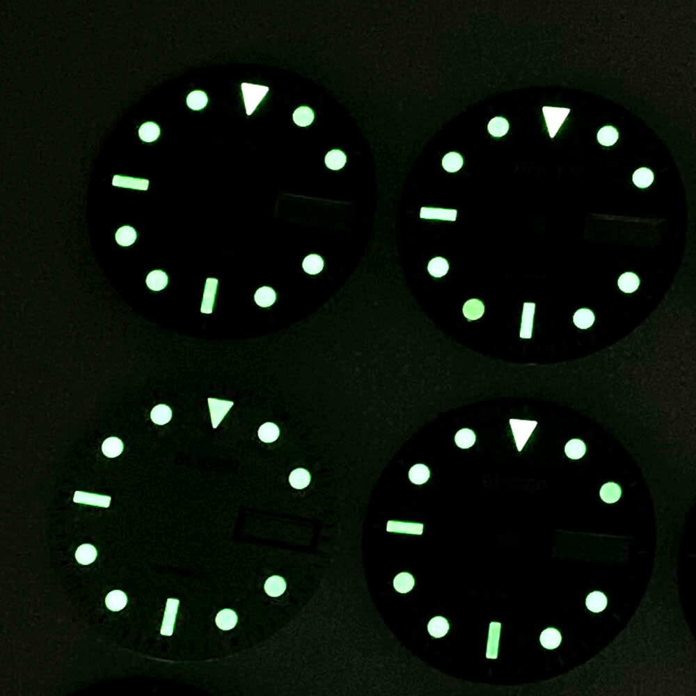 BLIGER New Sterile Sunburst 29mm Steel Black/Blue/Green/Gold Watch Dial Hand