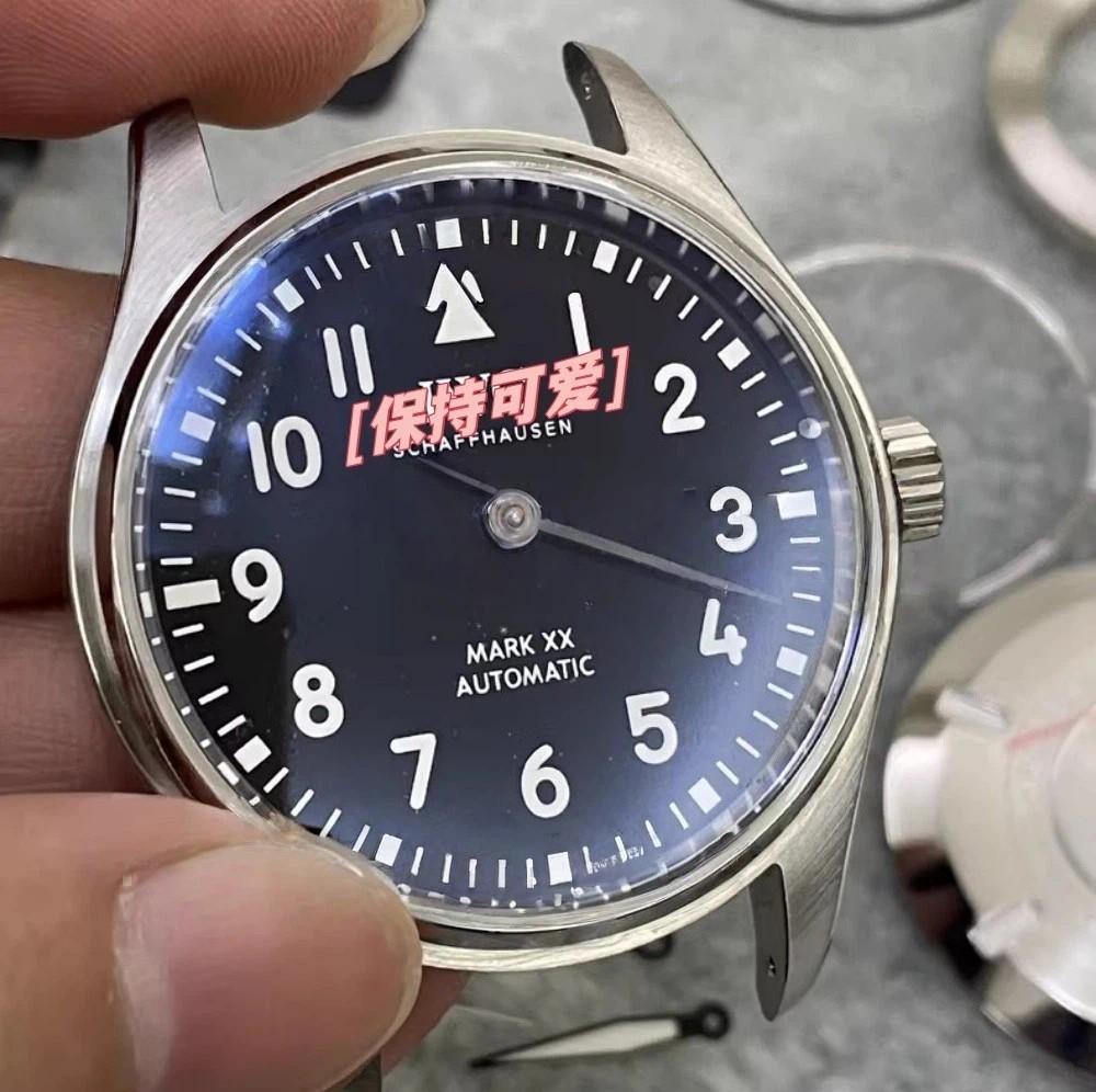 40mm Stainless Steel Case + Leather Strap Mark 20 For ETA2824 No Movement
