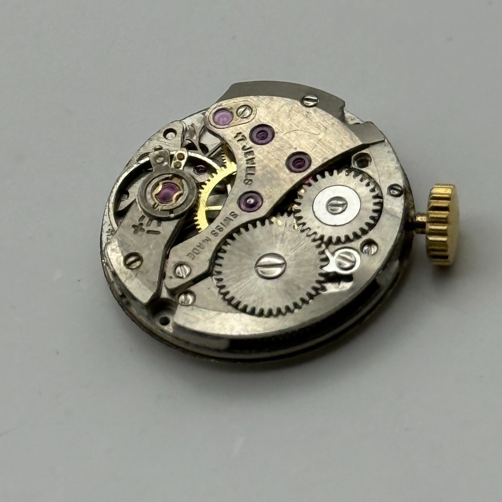 Felsa 4122 Watch Movement Garrard 17Jewels Swiss Manual Wind Parts Repair 17.5mm