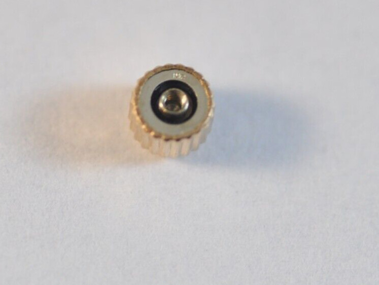 Omega Watch Crown Vintage 3.75mm fit stem 0.9mm tube 2mm GP New Old Stock