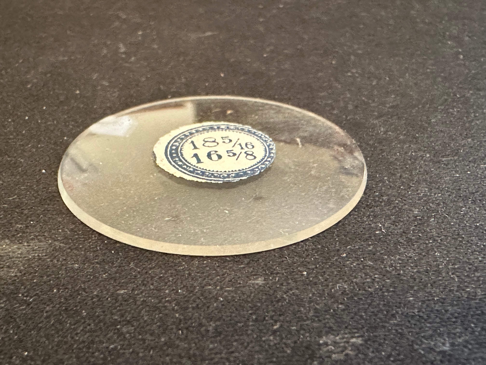 Vintage Beveled Glass Pocket Watch Crystal 18-5/16 (~41.3mm) – NOS
