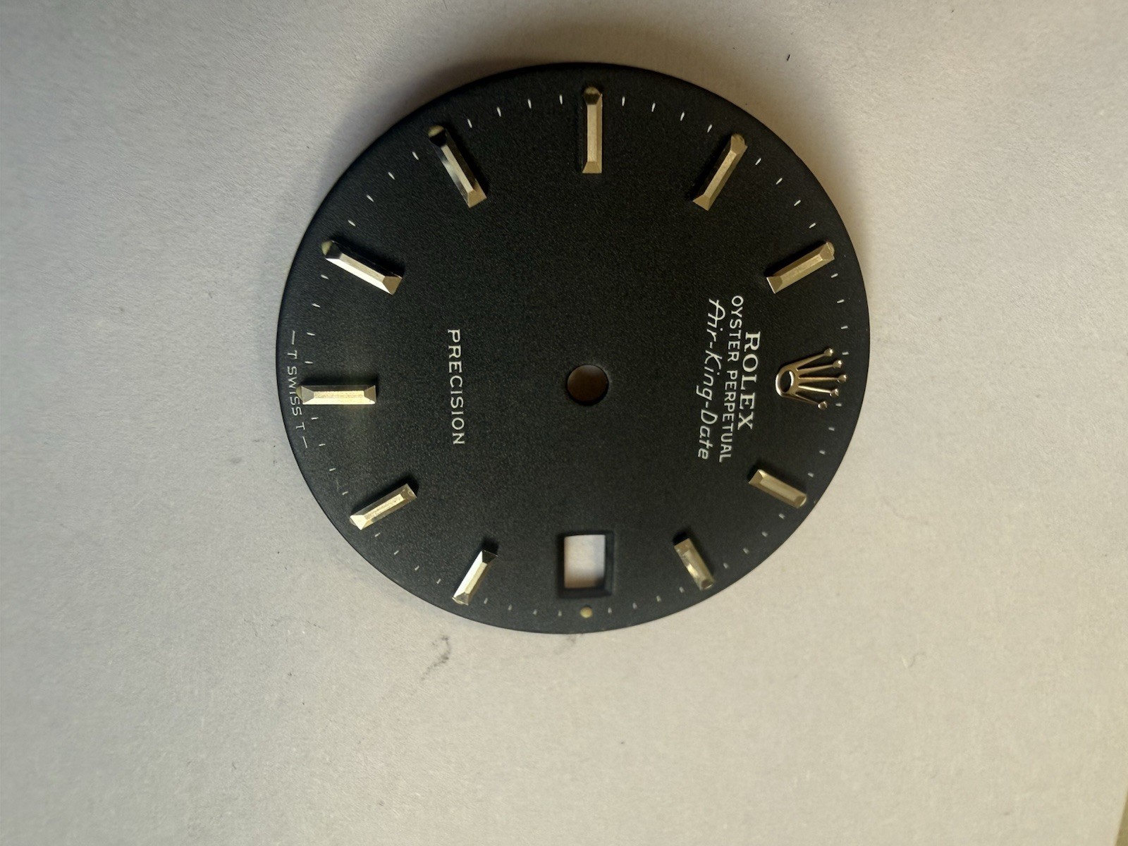 Vintage Rolex Oyster Perpetual Air King Date Matte Black Fit Rolex Caliber 1525