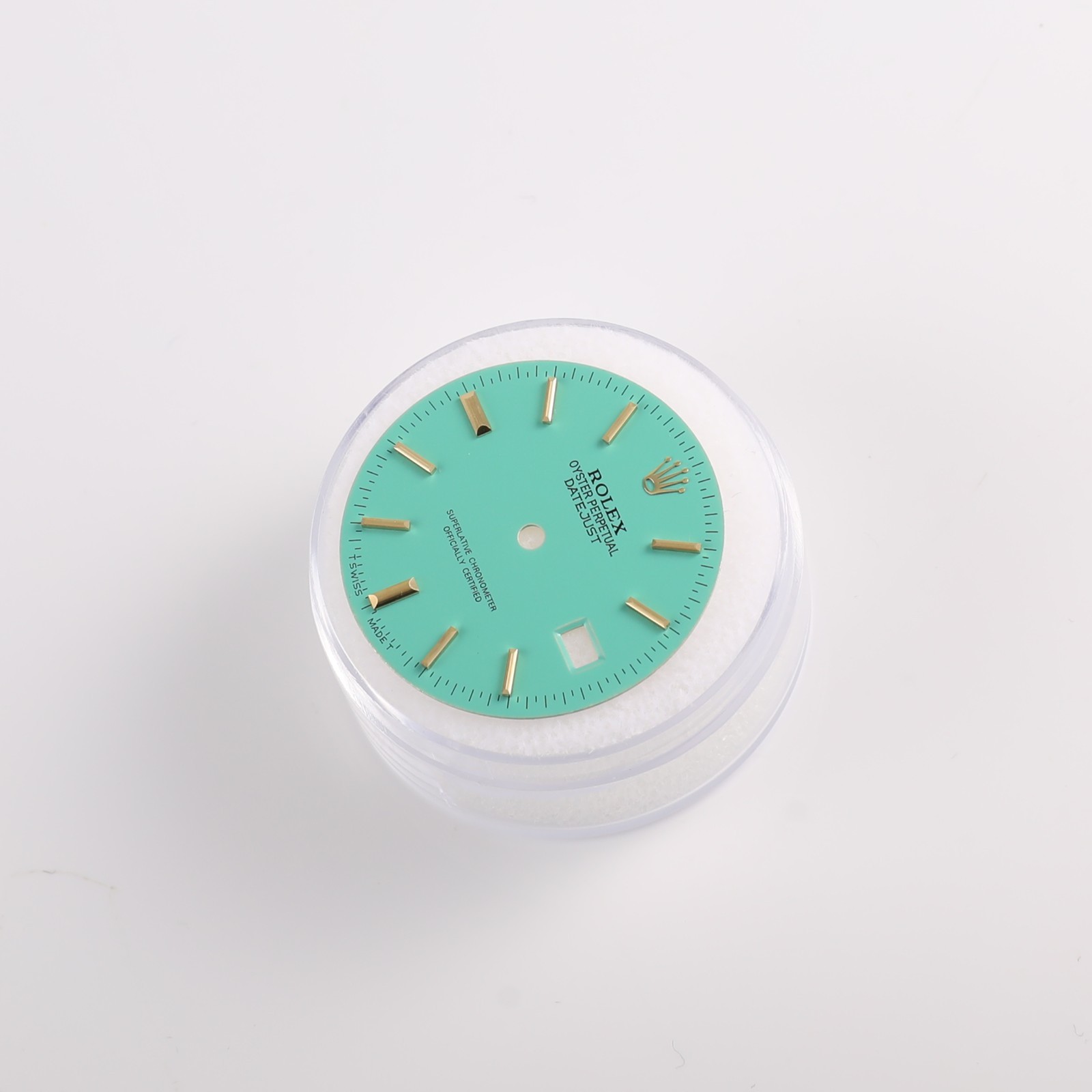 Original Rolex Refinished Datejust Turquoise Stick Markers Dial 16013- 16233