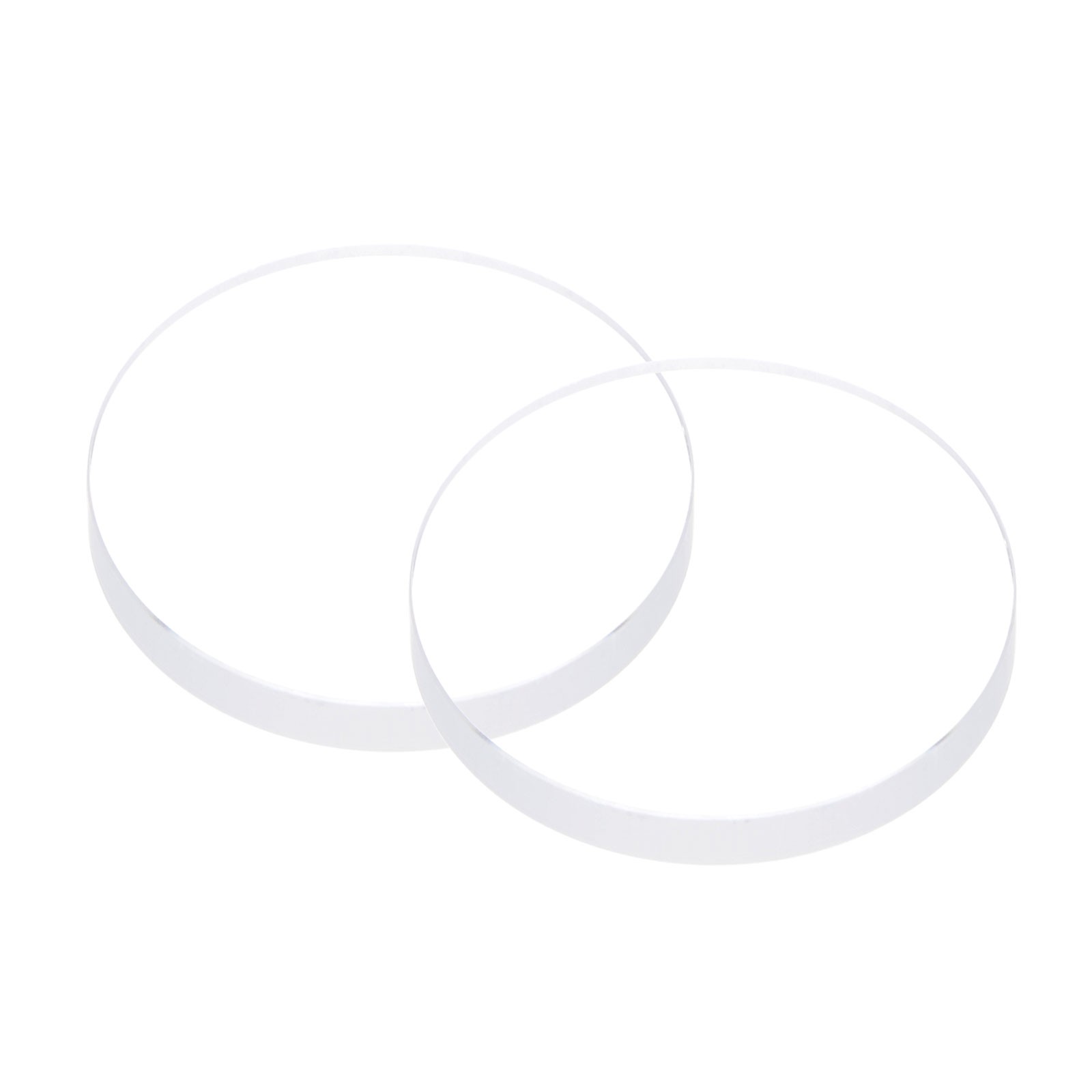 2pcs 20mmx2mm High Transmittance Watch Crystal Lens Glass Round Flat Mineral