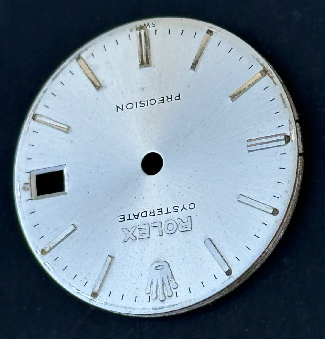 Vintage Rolex Oysterdate Precision Watch Dial For 6466 Swiss Only Dial