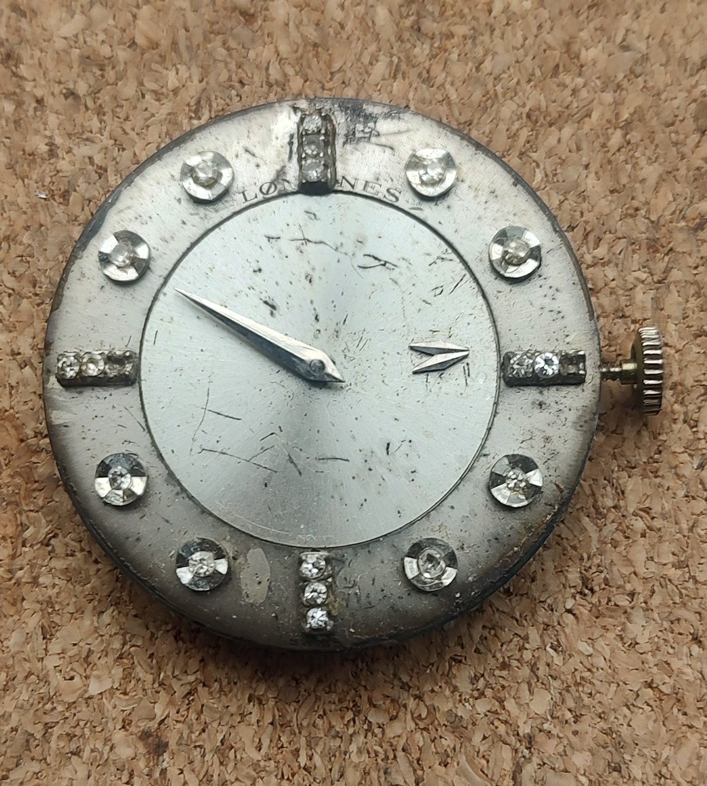 Longines 17 Jewel Diamond Mystery Dial, cal.23Z, Movement in Running Order !!
