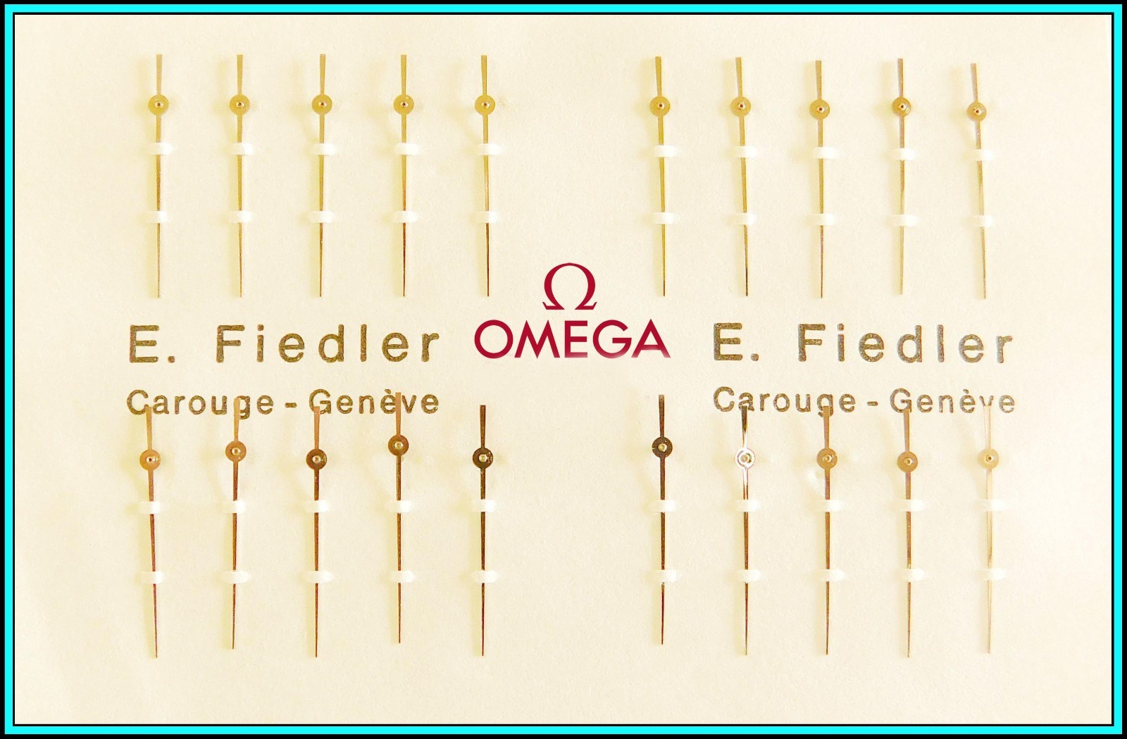 ORIGINAL Vint. OMEGA GOLD HAND SET x 3 Cal. 861 / 321 SPEEDMASTER – N.O.S. 197