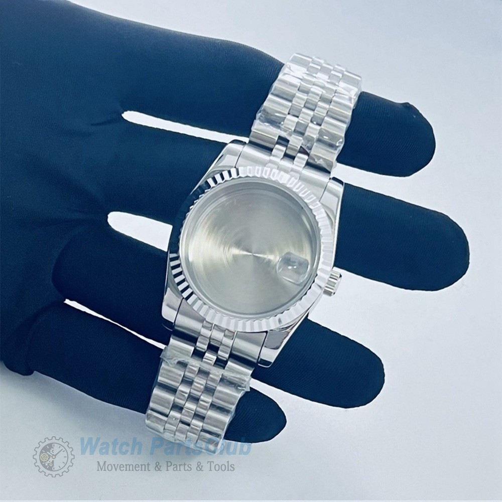 Watch Repair 40mm Fluted Case Jubilee Bracelet Fits NH35 ETA2824 Movement