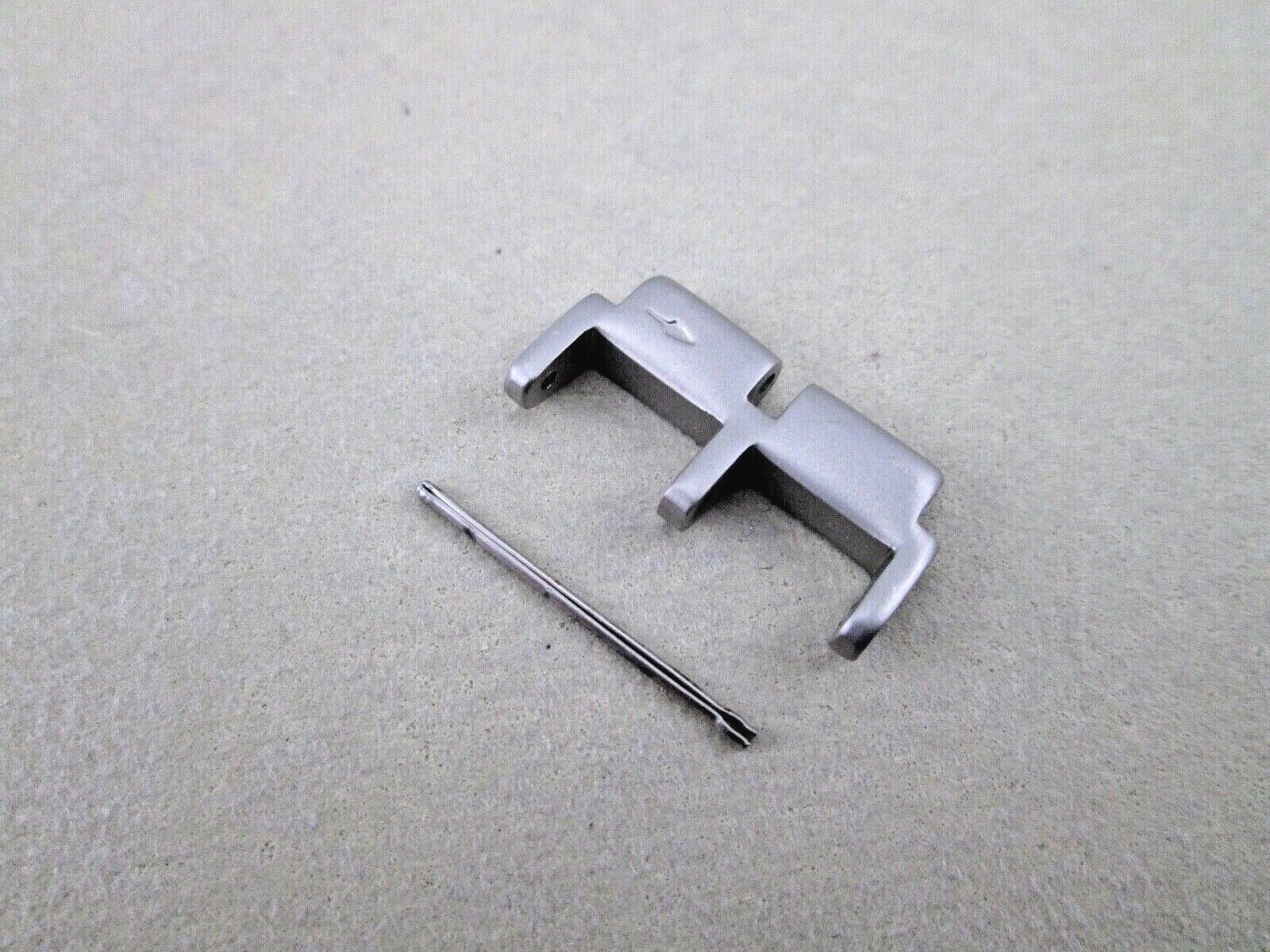 Metropola watch bracelet E link stainless steel silver tone flat finish 20mm
