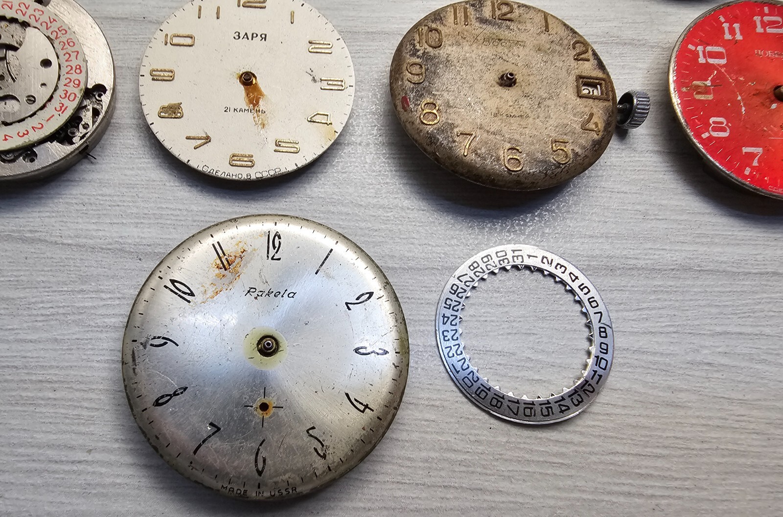 Watch Movement Poljot Raketa Zim Zarya Pobeda Soviet Mechanical Mechanism parts
