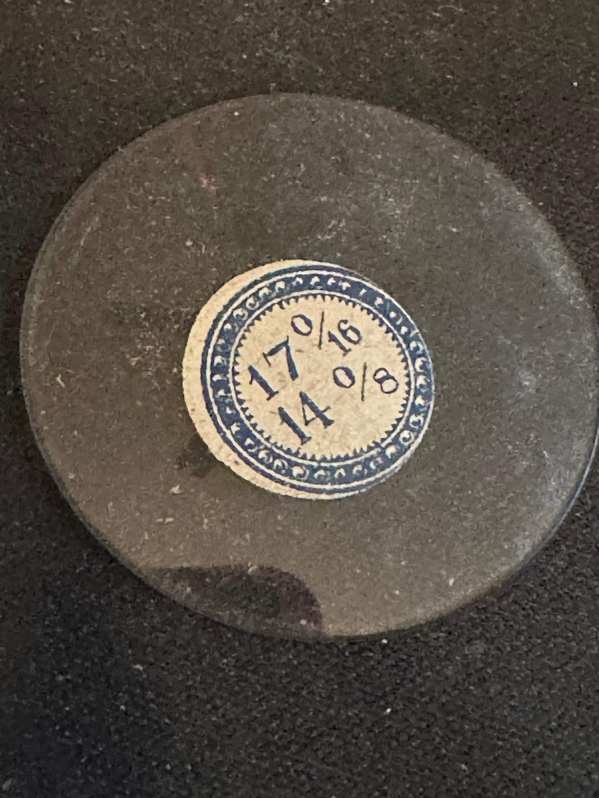 Vintage Beveled Glass Pocket Watch Crystal 17-0/16 (~38.3mm) – NOS