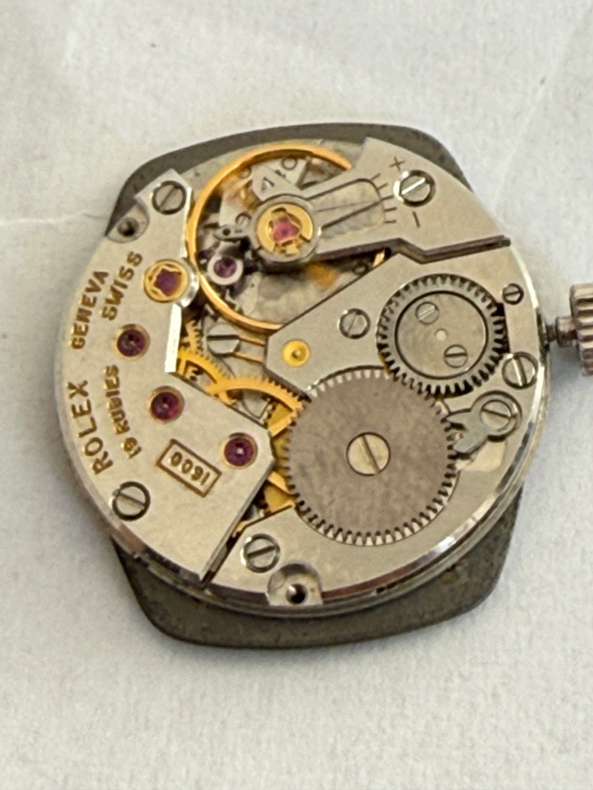 ROLEX Cellini Movement Cal.1600 Hand Ladies gray Dial size 19mmx 23mm working