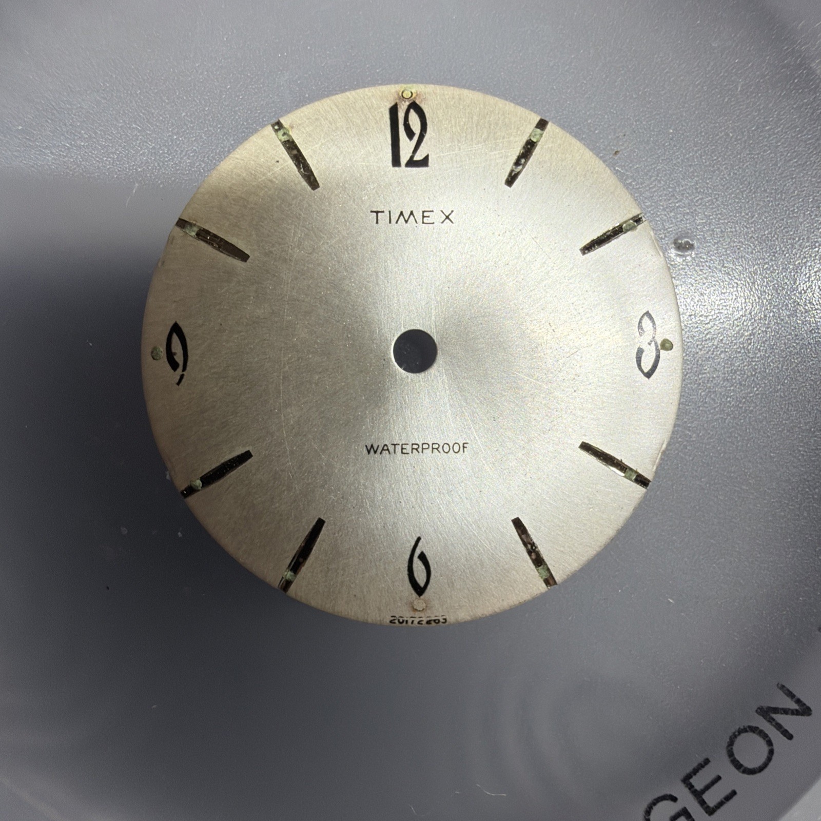 Timex Marlin 1963 Vintage Men’s Silver Watch Dial 20172263 (Dial Only) 29mm
