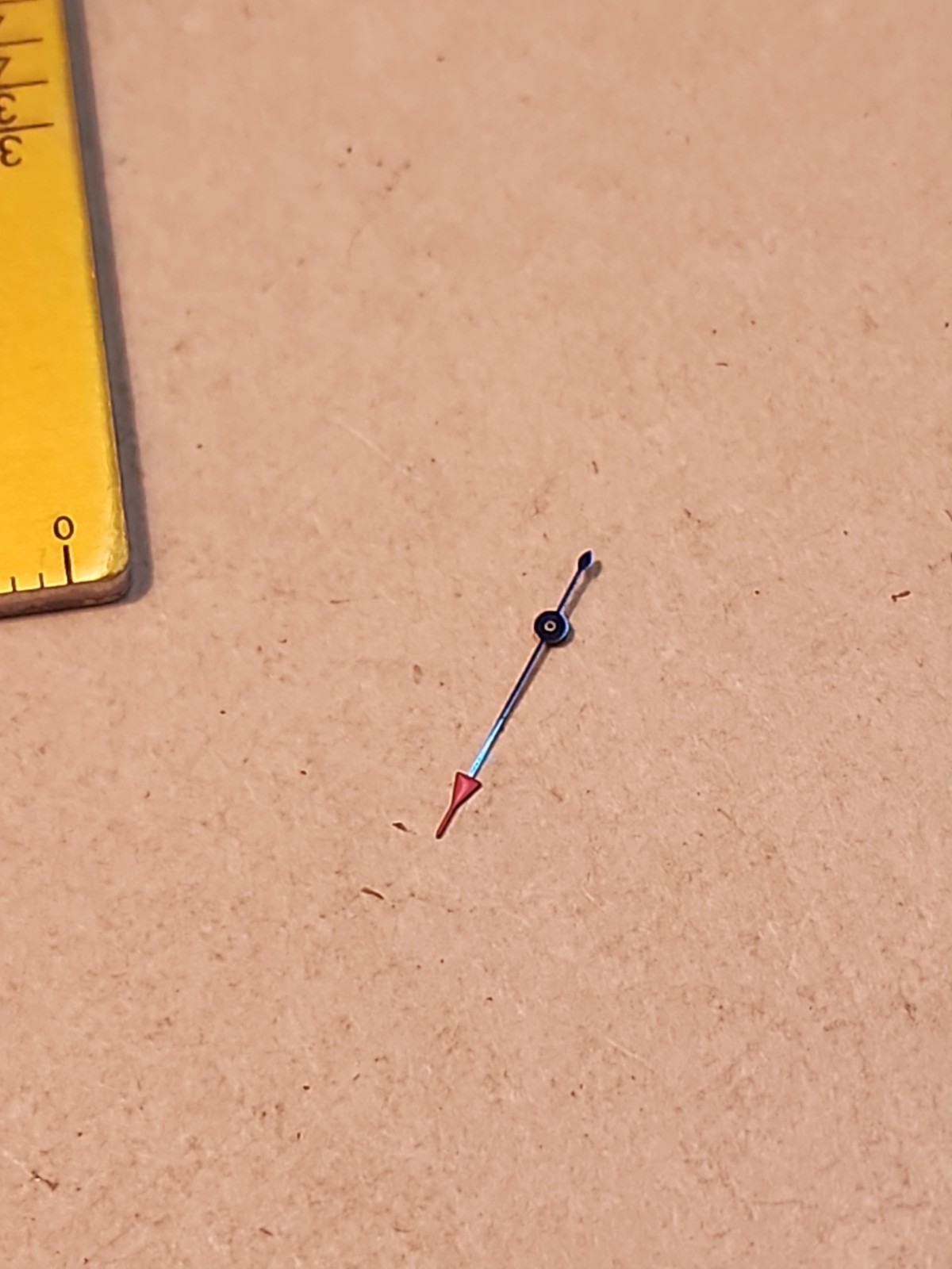Vintage NOS Blue Arrow Sweep Second Hand With Red Painted Tip .61 Post Height