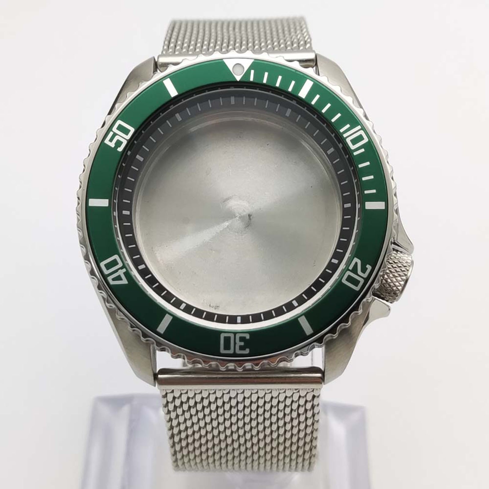 42MM Stainless Steel Sapphire Glass Watch Case Strap for NH35/NH36 Movement