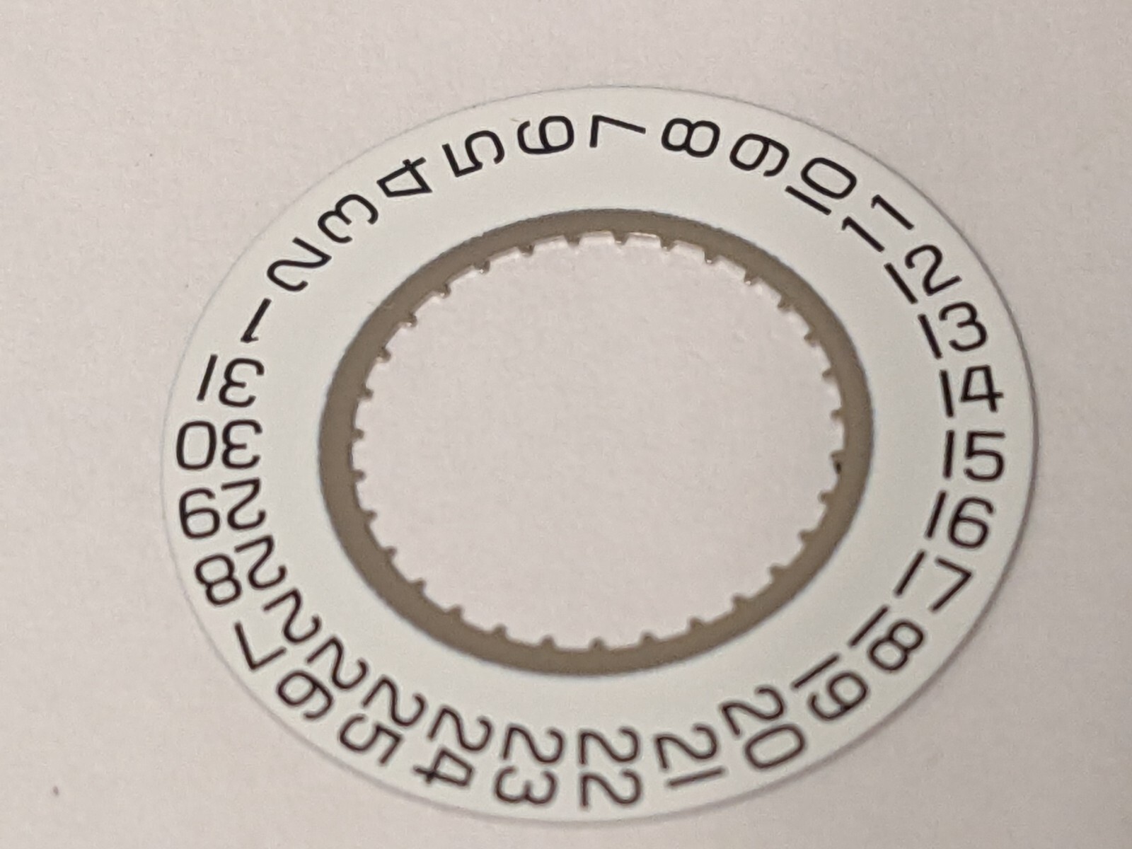 ETA F05.111 Date disc white 3 o’clock Swiss made x 1 piece FREE POST