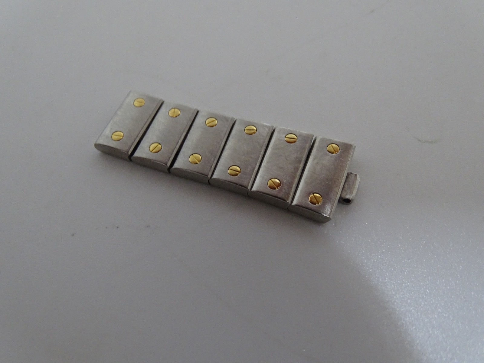 Cartier Santos Galbee Section of Links 14mm Gold and Stainless Steel Original