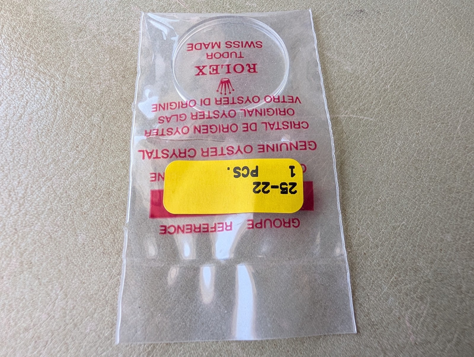 Vintage Rolex Tropic 22 Non-Superdome Flat Service Crystal For Explorer 1016