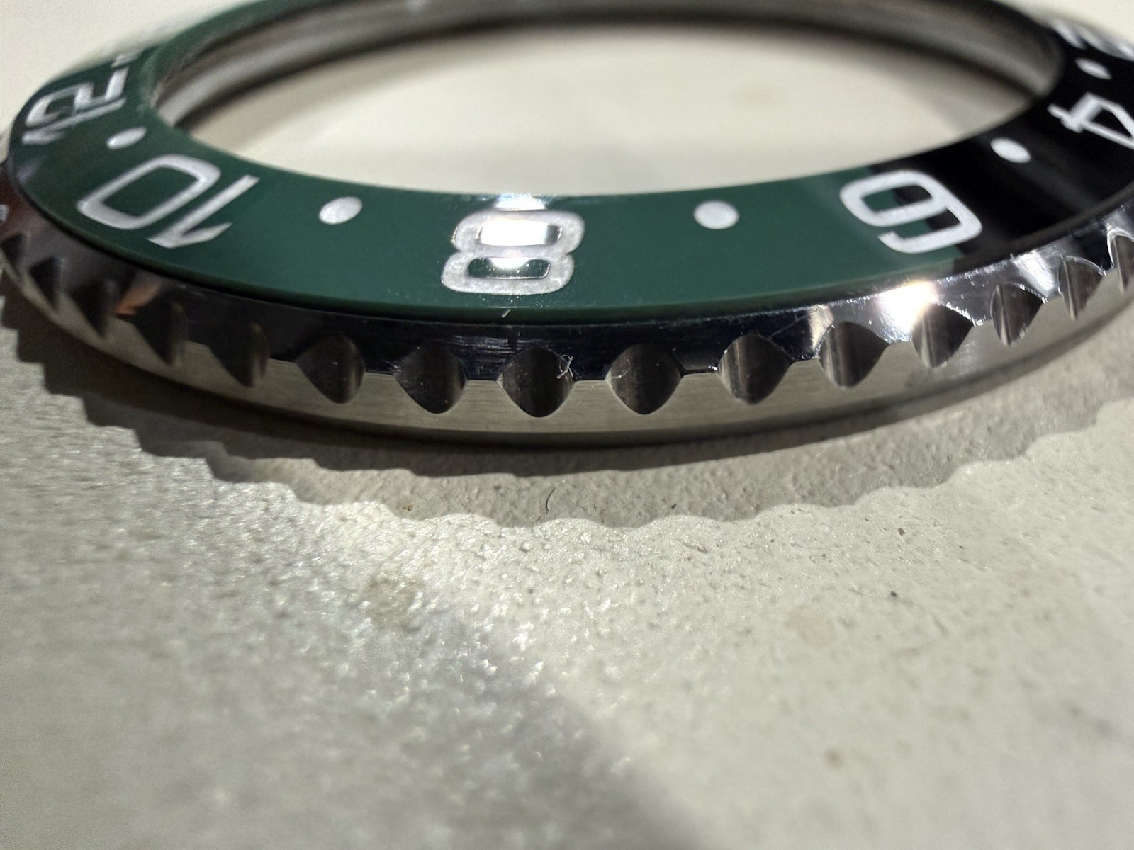 Black & Green Ceramic Bezel Insert Fits Rolex GMT Master II 116710LN 40mm