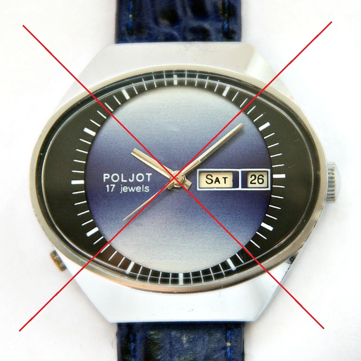 NEW Original factory glass for russian watches “CHAIKA” STADIUM. Made in USSR.