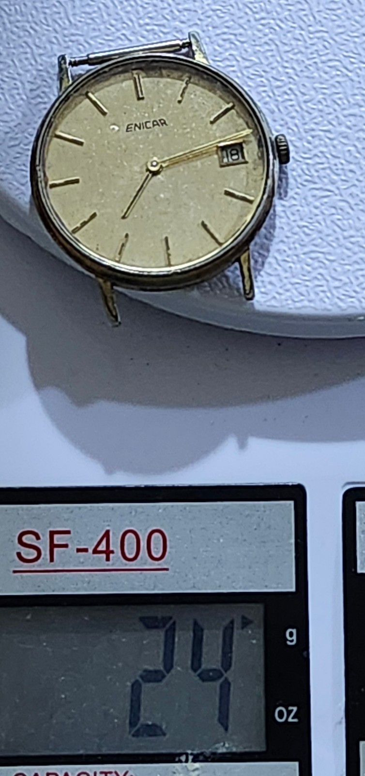 Enicar 112-22-23 Manual Wind Date Swiss Watch AR 1121 Movement – RUNNING