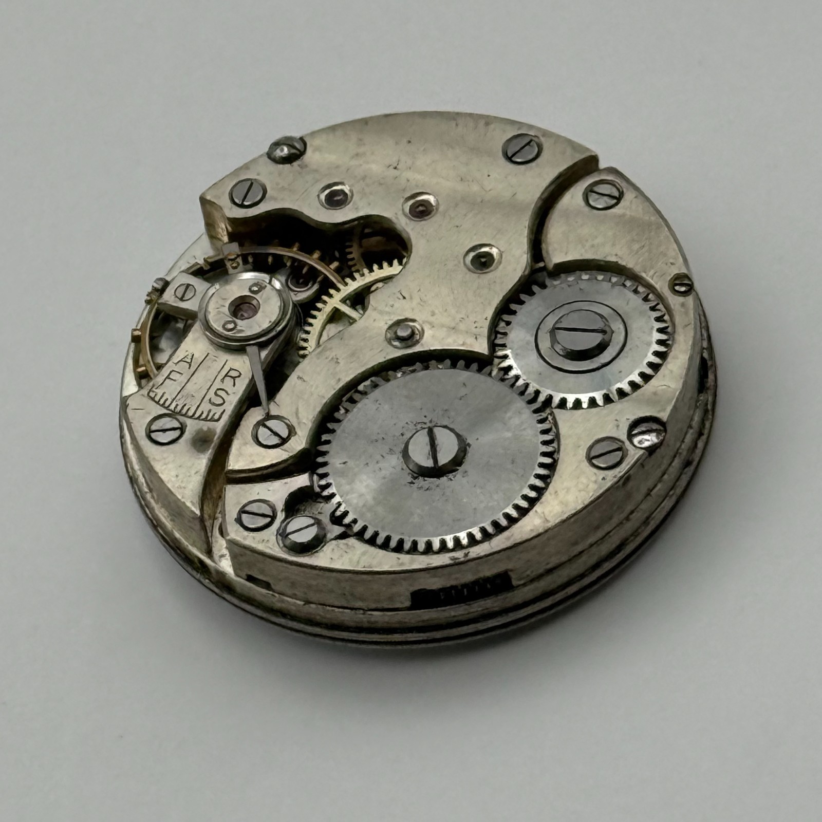 Unidentified Trench Watch Movement Sub Seconds Parts Repair 24.7mm