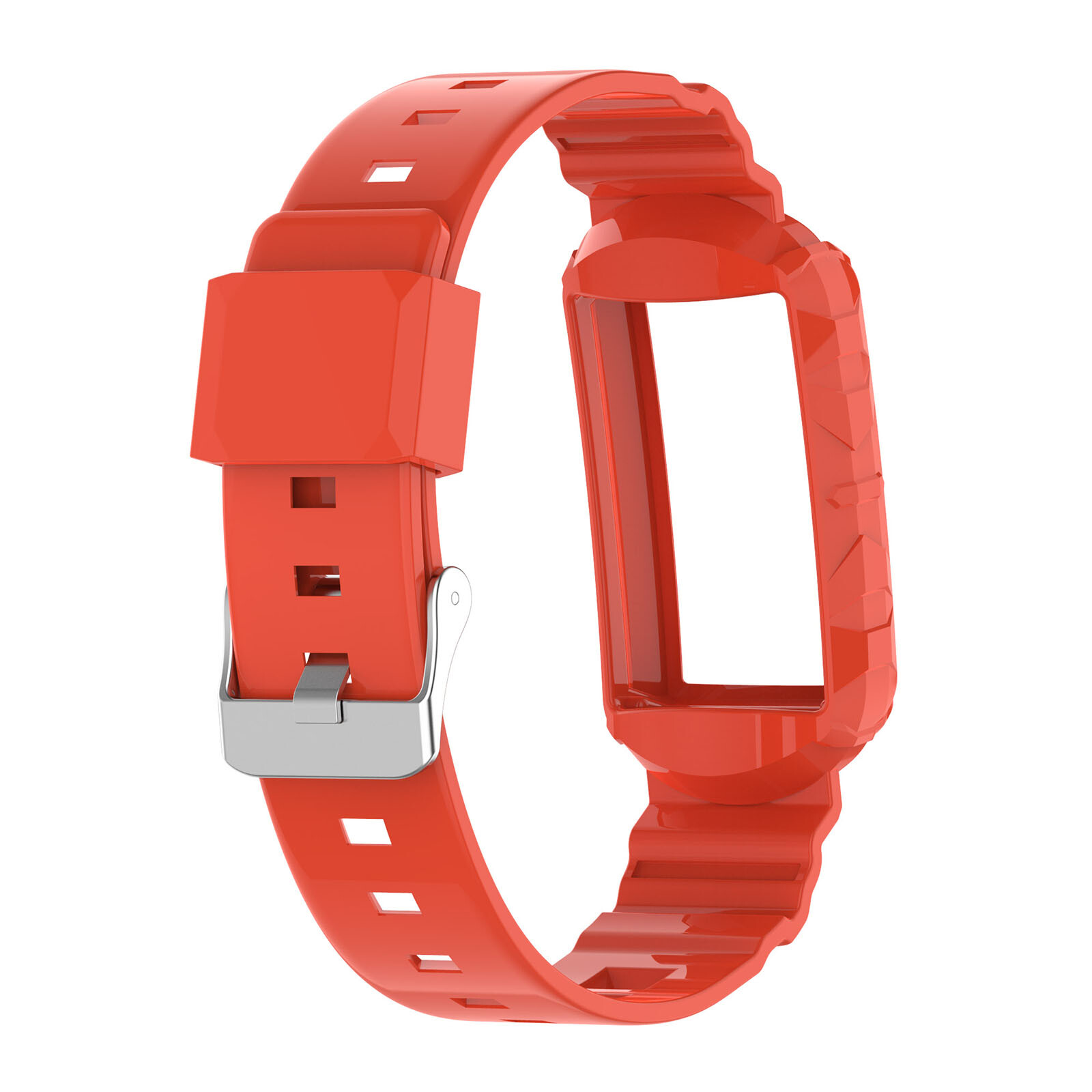 TPU Armor-In-One Watch Strap Watch Accessories Parts for Fitbit Charge6/5/4/3