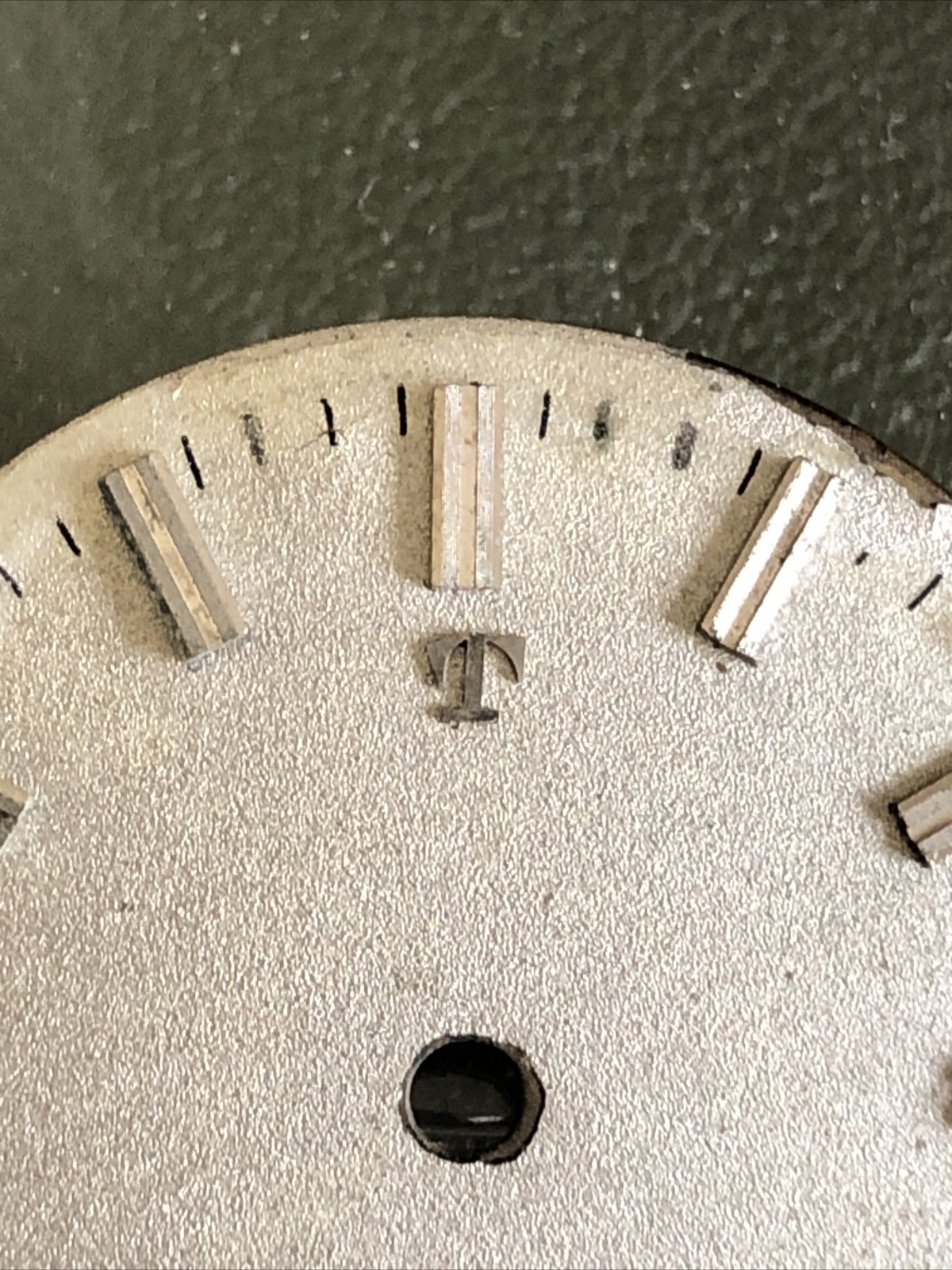 quadrante Tissot vintage grigio 28,4mm