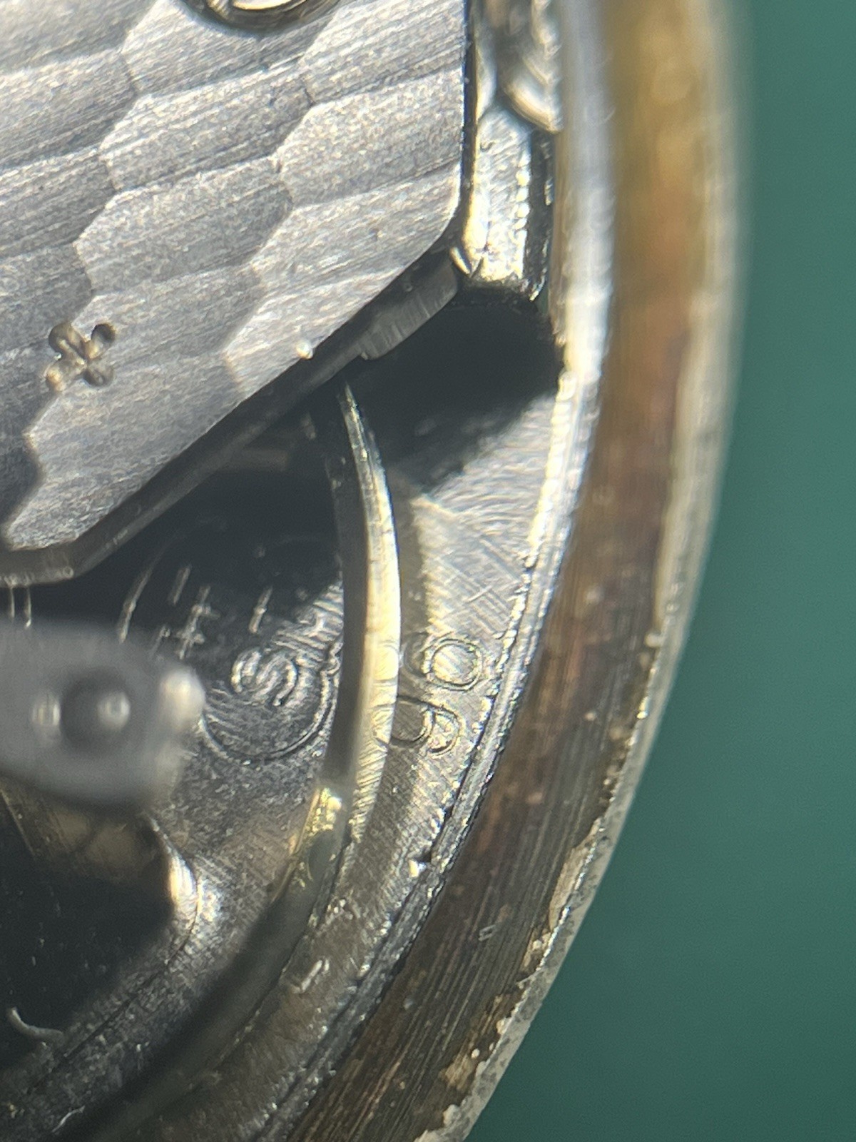 RUNNING Waltham FHF ST 96 Watch Movement 17j With Wood Grain Dial