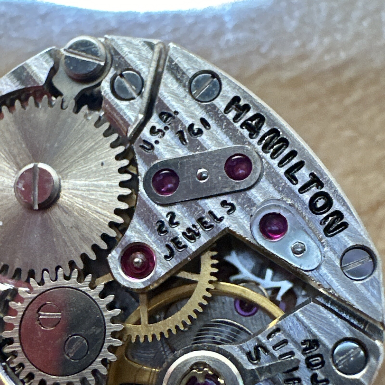 Hamilton Dial W/Movment 22J Ref 761 As Is H92