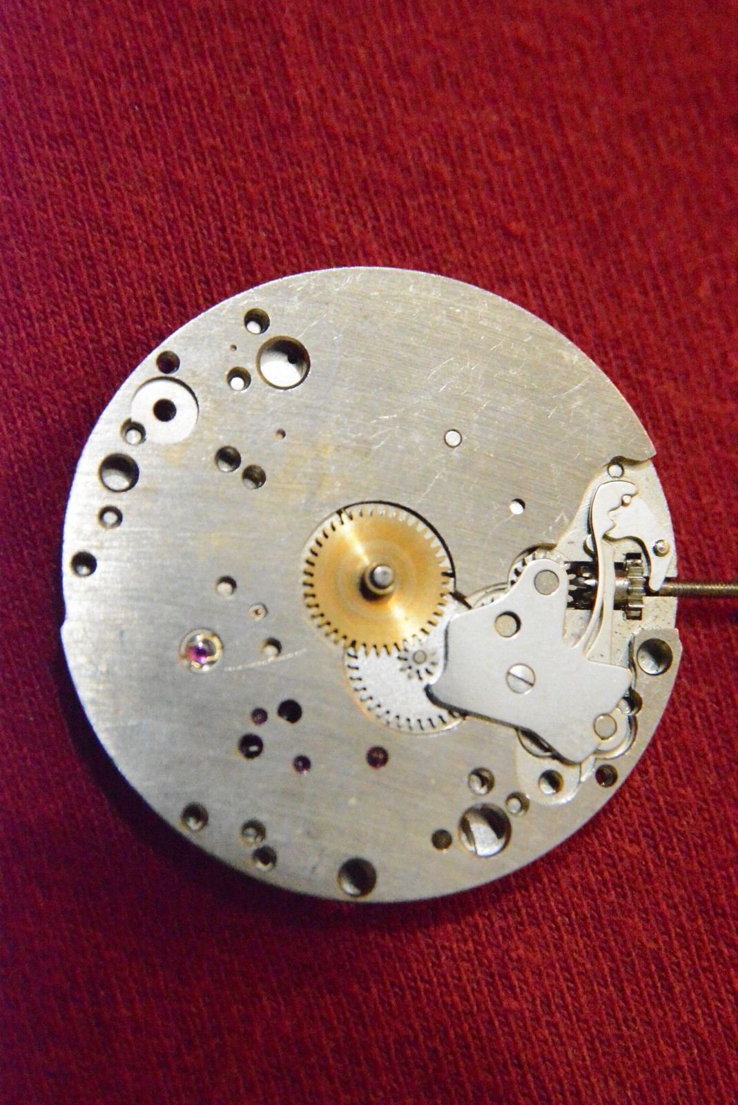 Pin balance chrome UNITAS 6498 17 jewels Swiss watch movement Incabloc UNBRANDED