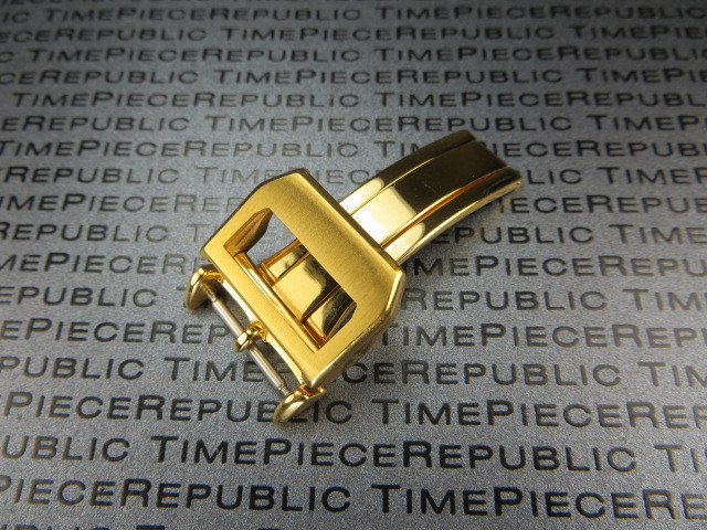 18mm Swiss Stainless Deployment Buckle Clasp Gold Plate IWC Pilot Portuguese x1