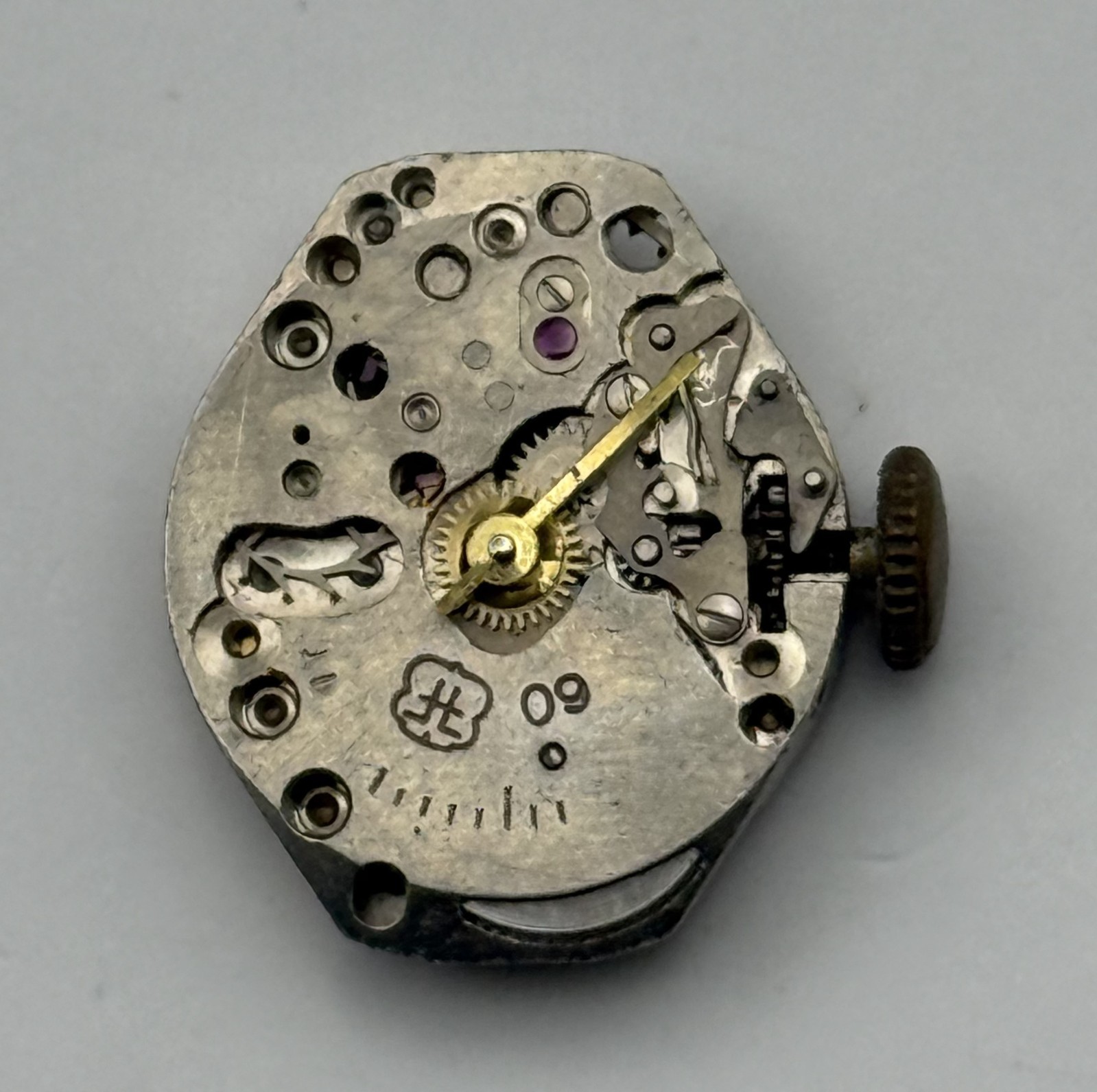 FHF 60 Watch Movement Swiss Manual Wind Vintage Parts Repair 15.3mm