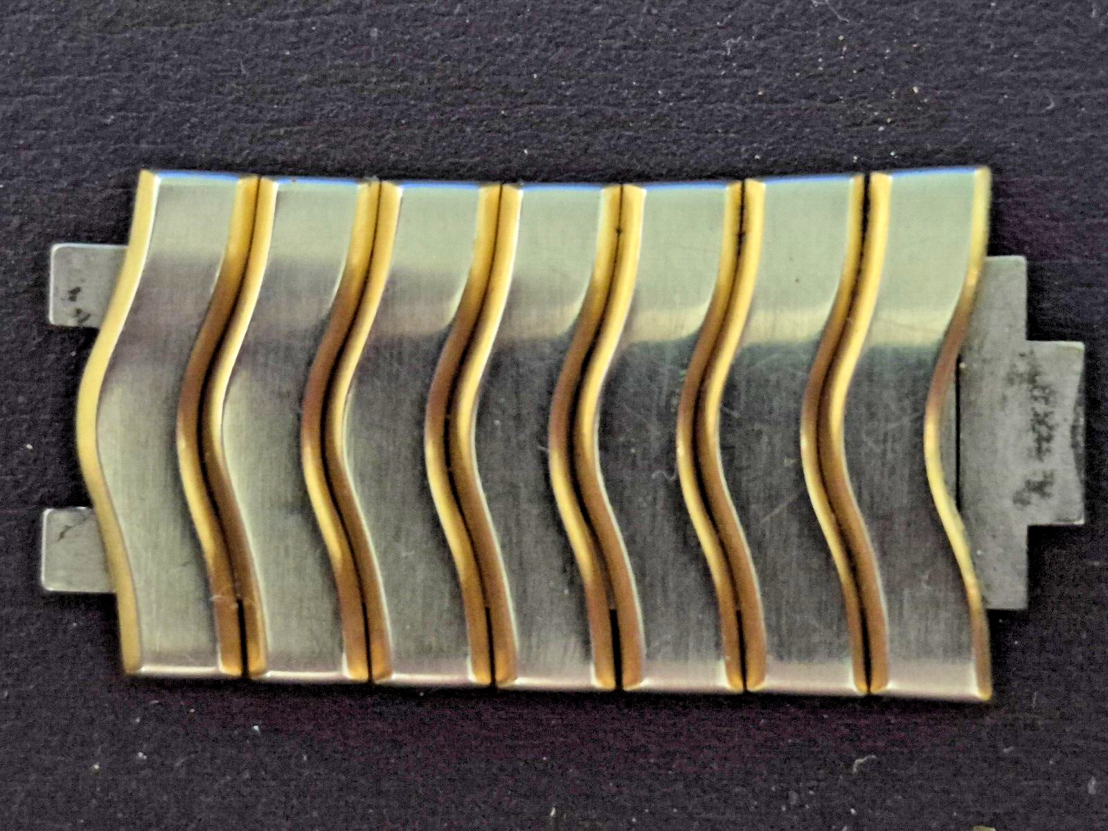 EBEL Classic Wave 7 Link Steel & Gold Segment for bands found on 21mm lug cases