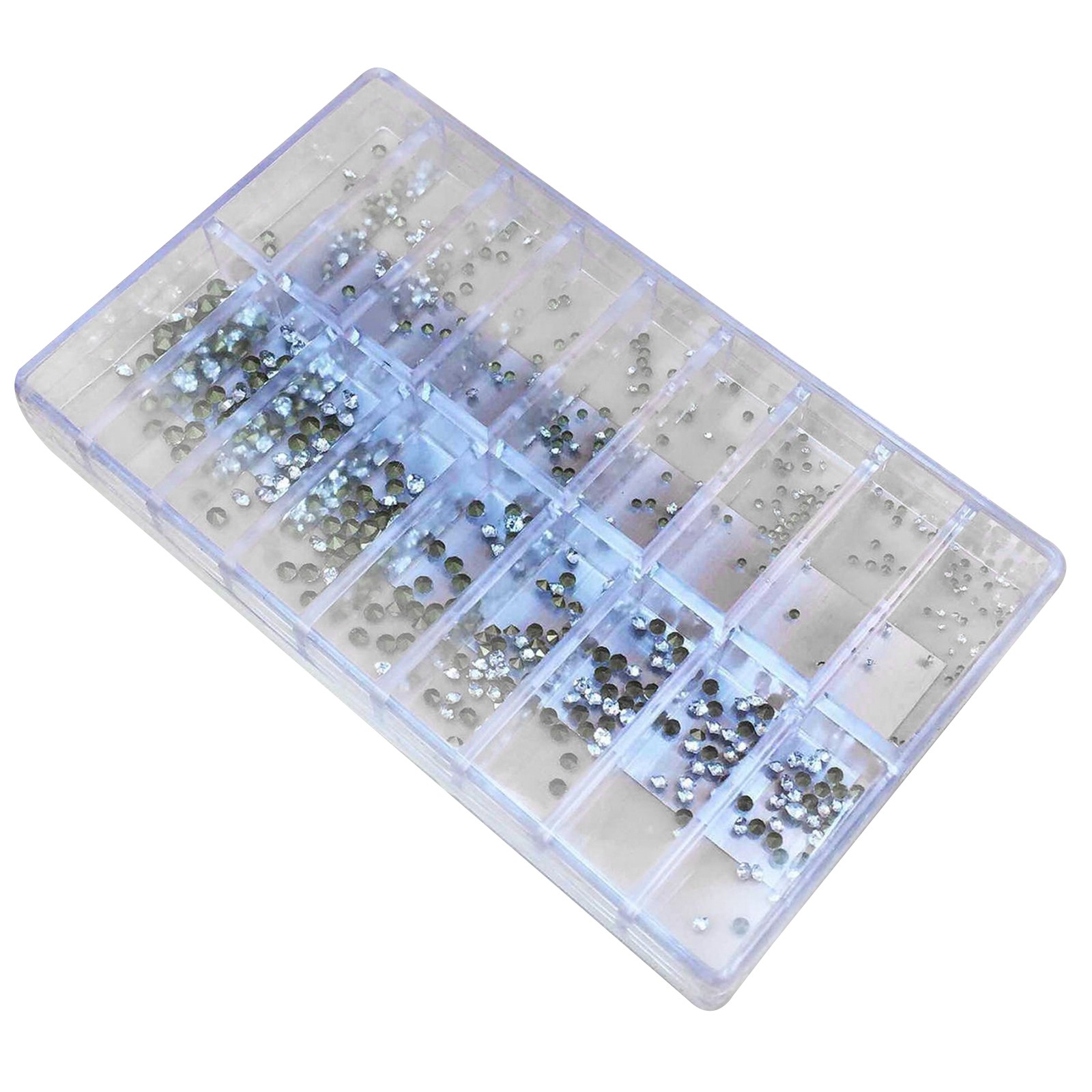 540Pcs Watch Rhinestone Replacement Acrylic 18 Sizes Watch Repair Tools