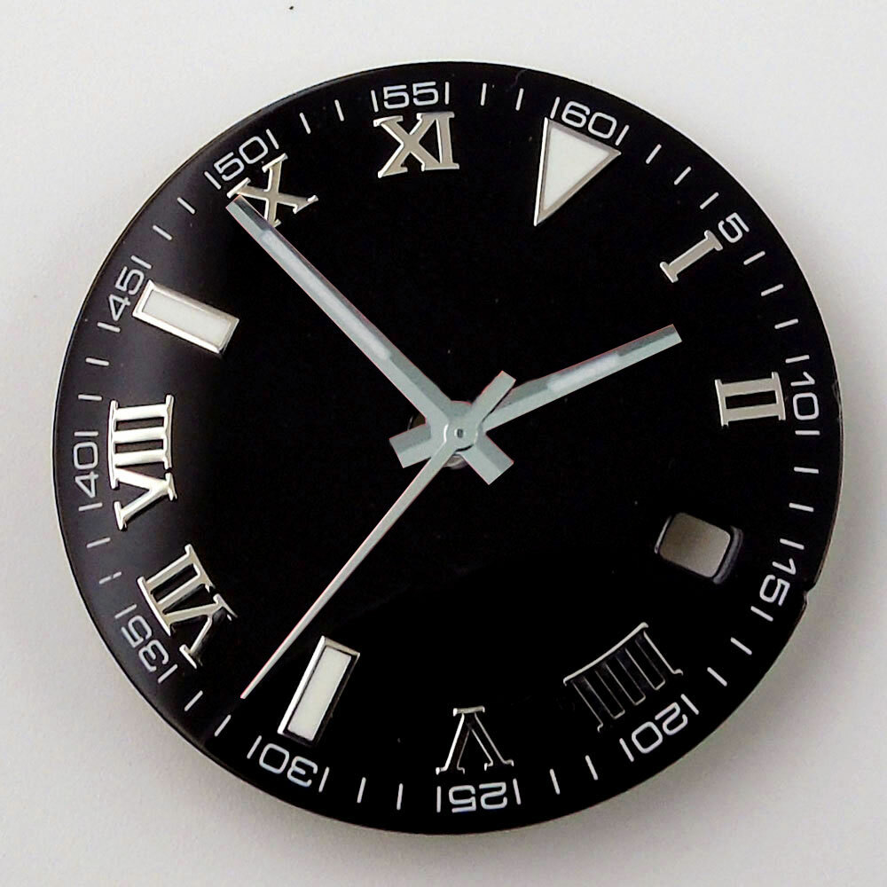 29mm Luminous Hand Roman Numerals Watch Dial Fit NH35A NH36A MIYOTA ETA2824