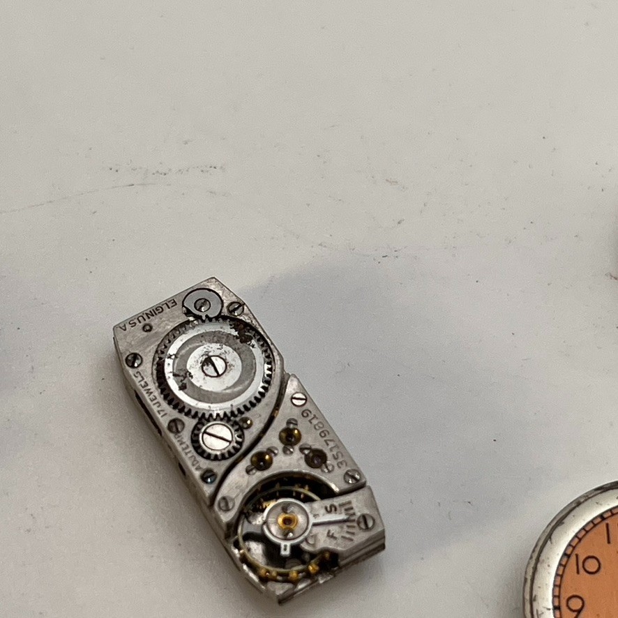 Vintage Lot Of 7 Mechanical Watch Movements For Repair Bulova Grant Steampunk