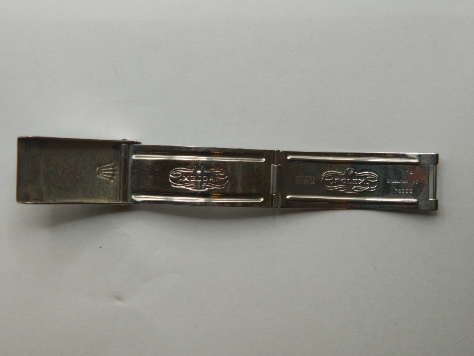 Original Rolex 78353 complete Buckle steel Swiss Made “VD” Clasp Code