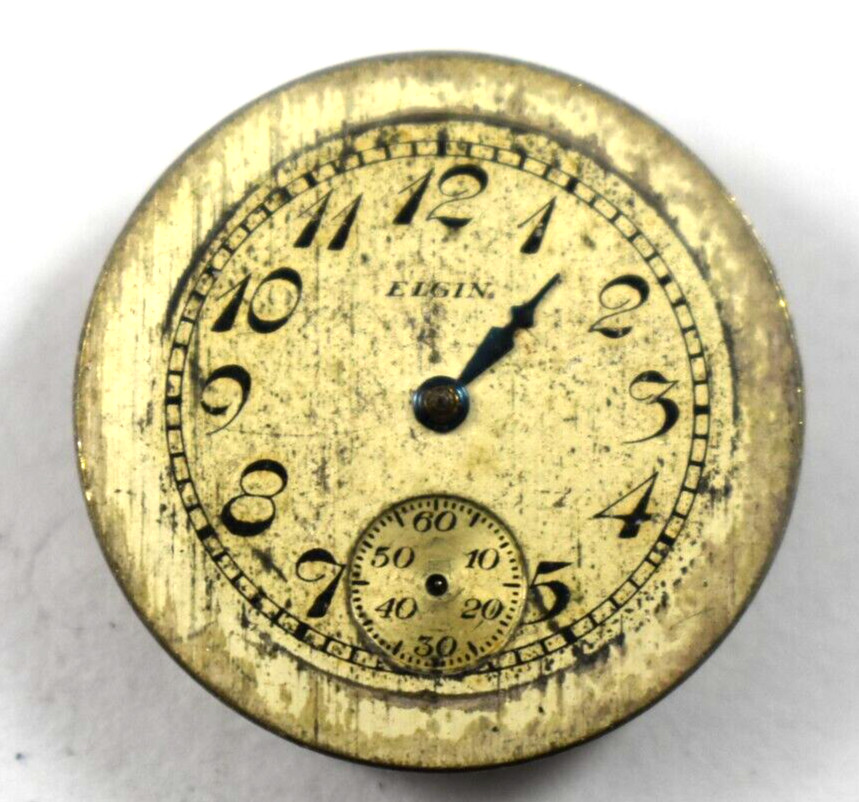 Vintage Elgin Manual Wind 430 6/0s 7J Hunting Watch Movement lot.fg