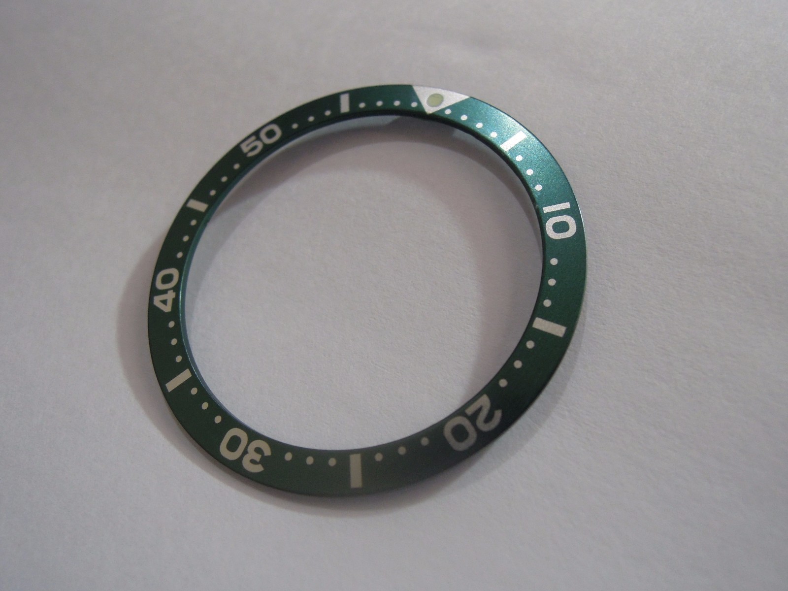 NEW GREEN FLAT BEZEL INSERT 38MM LARGE DIVERS SKX007/7002-7001/6309-7040 WATCH
