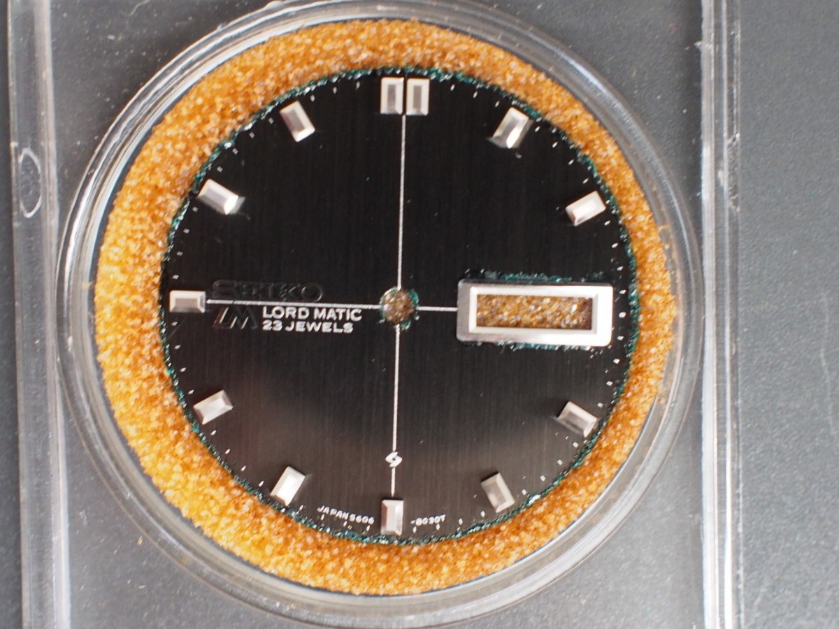 Seiko Genuine Dial Lord Matic 5506-8030T Wrist Watch Parts Vintage Used
