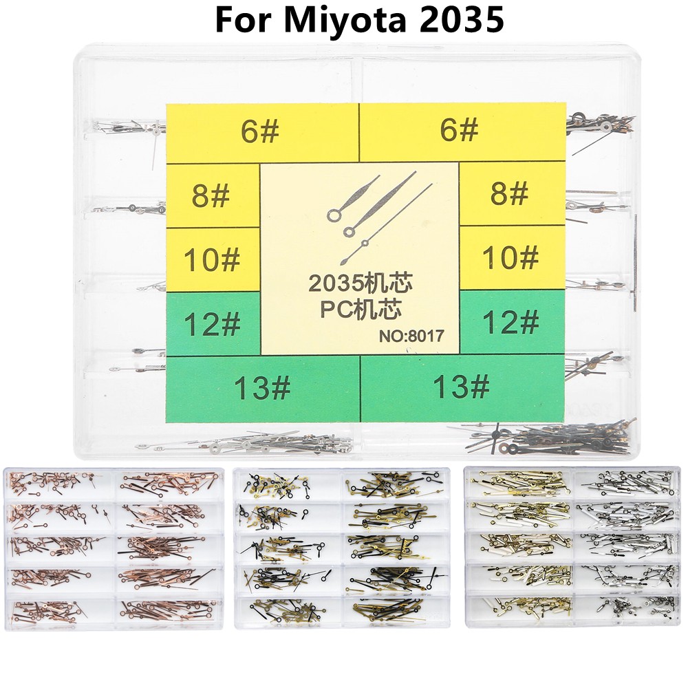 1 Box Different Models Watch Hands Needles Assortment For Miyota 2035 Movement