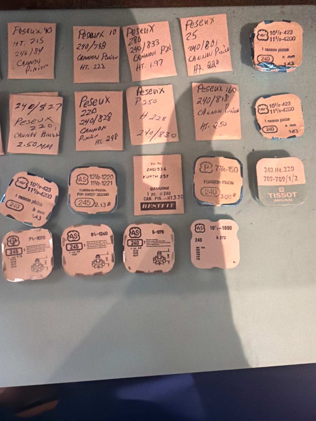 #240-#245 – NOS – Cannon Pinions – Various Calibers – choose from drop down list