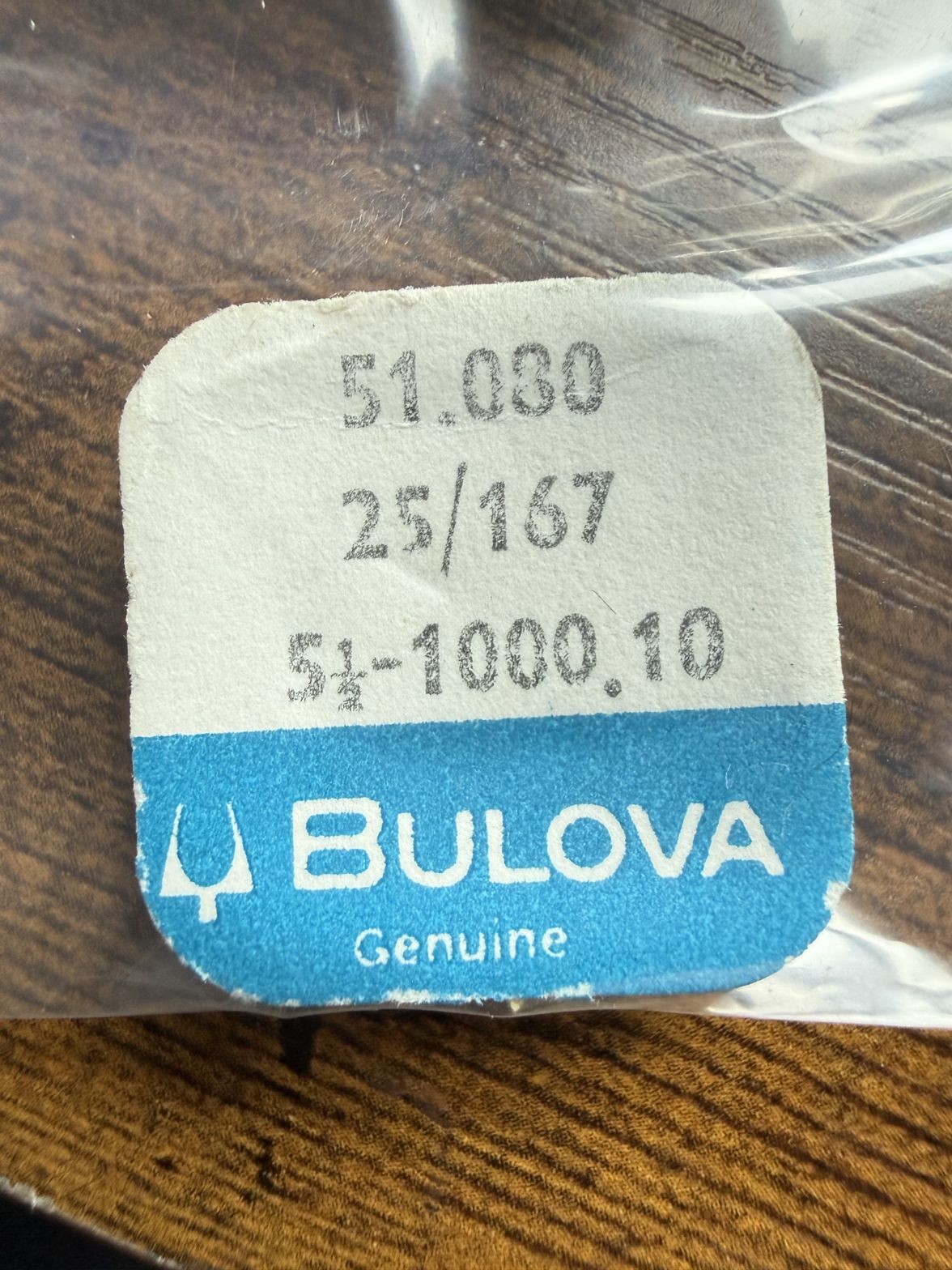 Bulova material stock 51.080 25/167 5 1/2-1000.10 NOS Genuine Vintage Watch Part