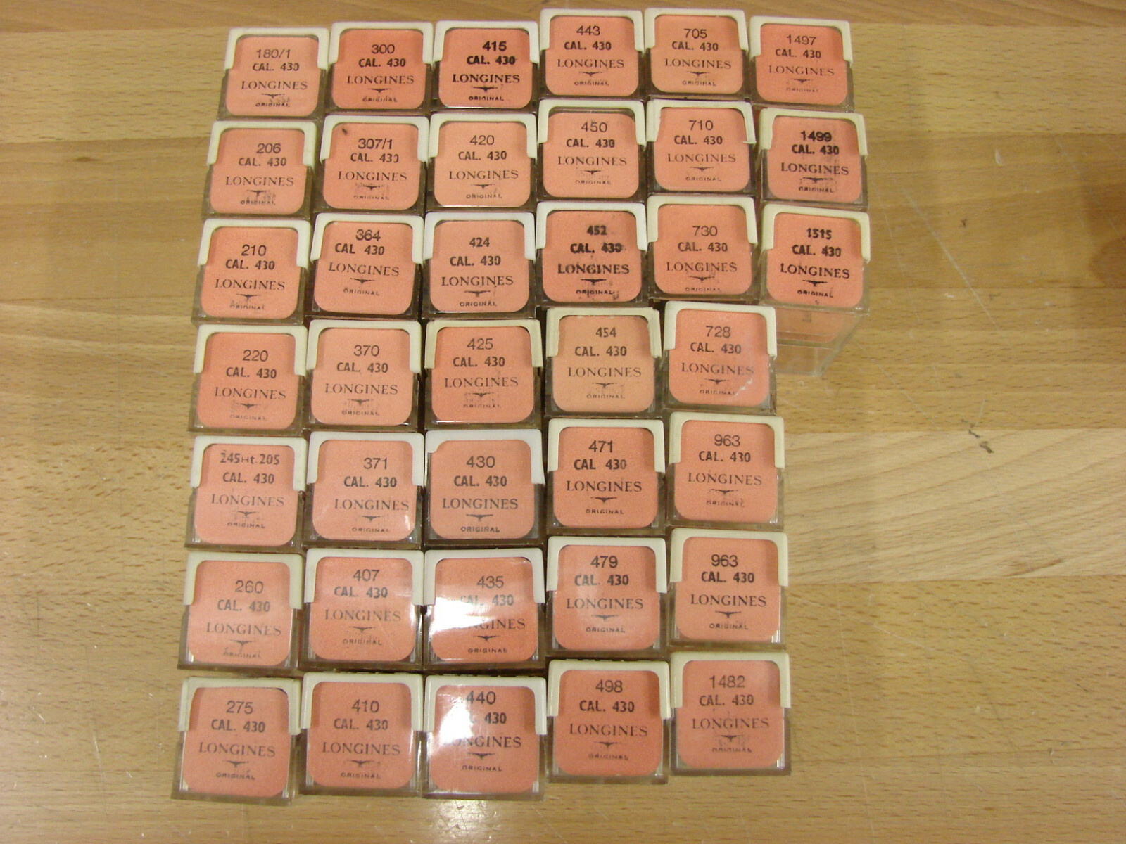 Longines 430 wristwatch parts new old stock #1497, 1499, 1515, 443, 741,275+more