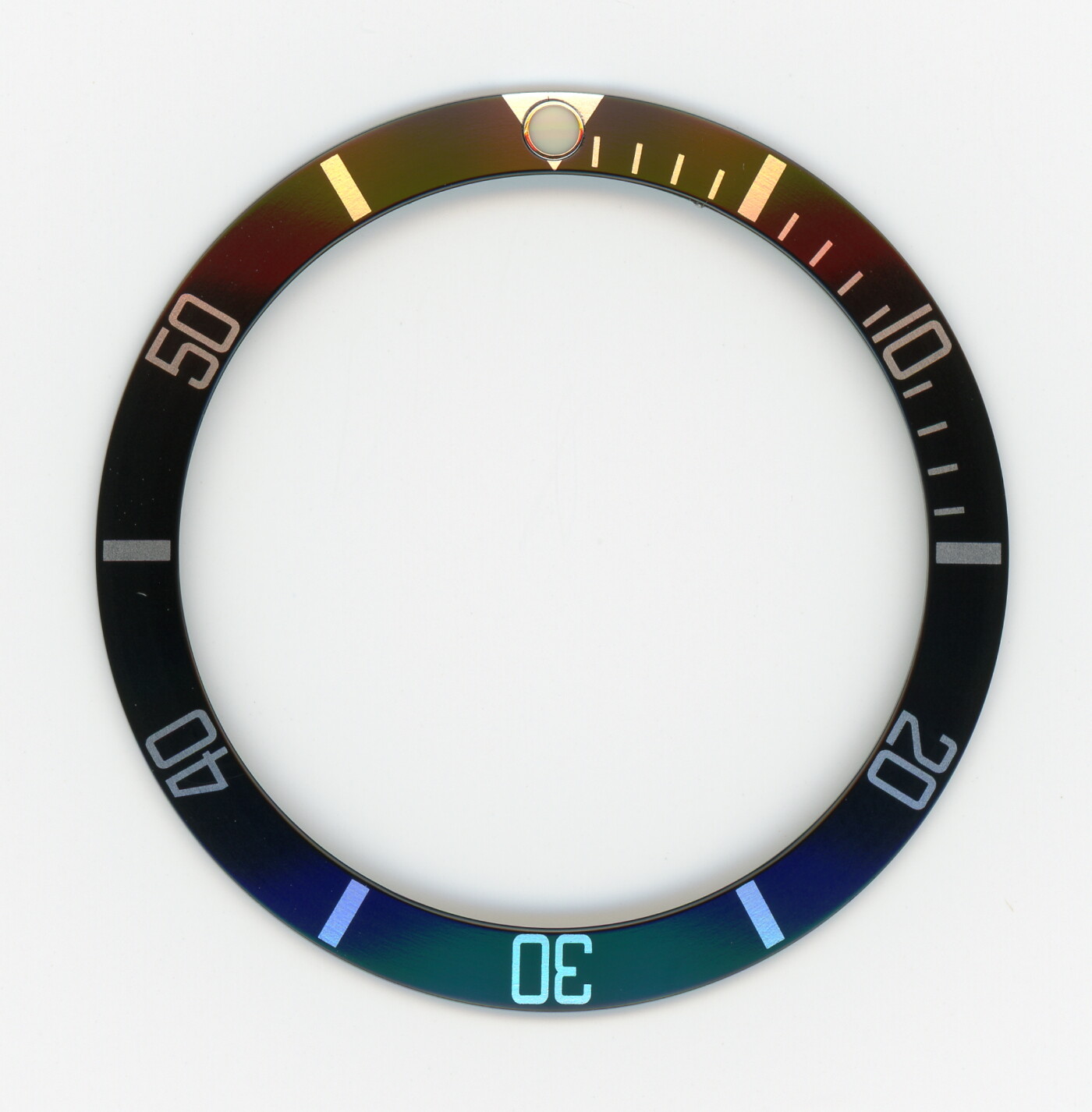 Bezel Insert 16800-1 Black/silver For Rolex “CLARK” replace 315-16800-1
